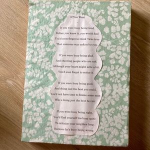 Wall Art Poem “If You Were”